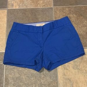 J CREW CHINO BLUE SHORTS WOMENS SIZE 0